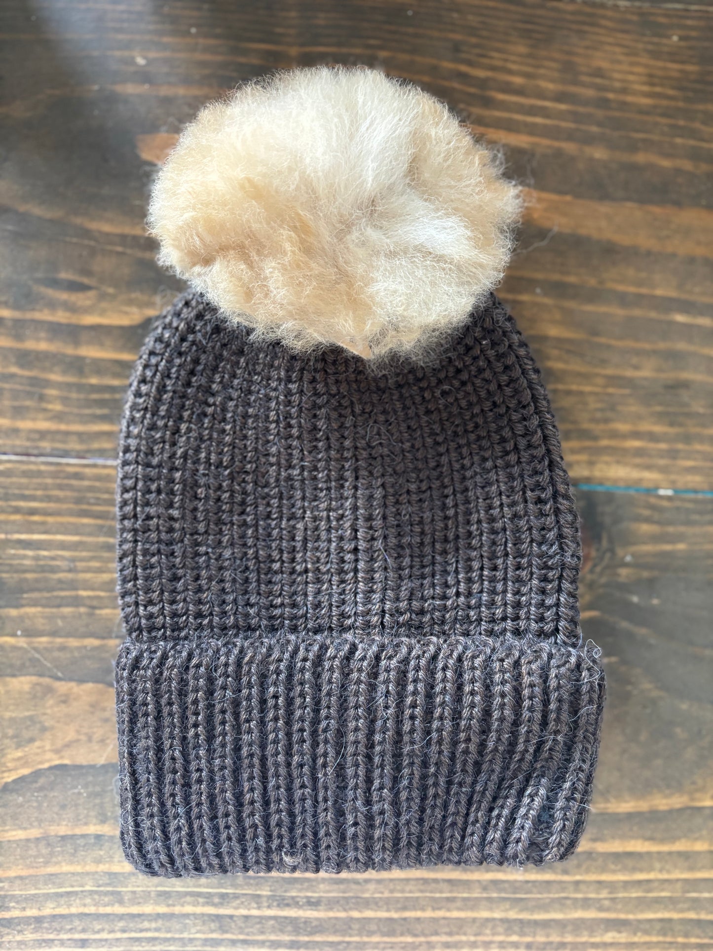 Alpaca Pom Pom Hat