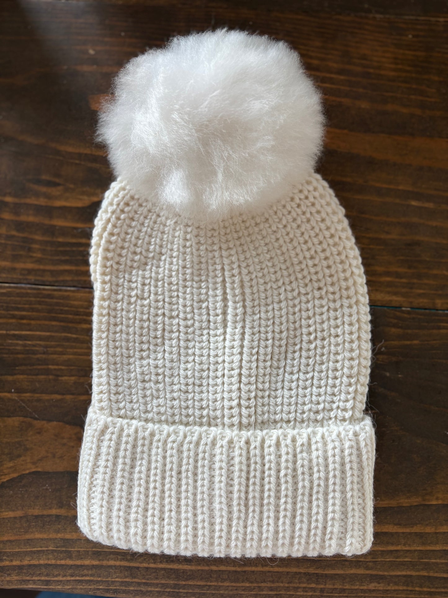 Alpaca Pom Pom Hat